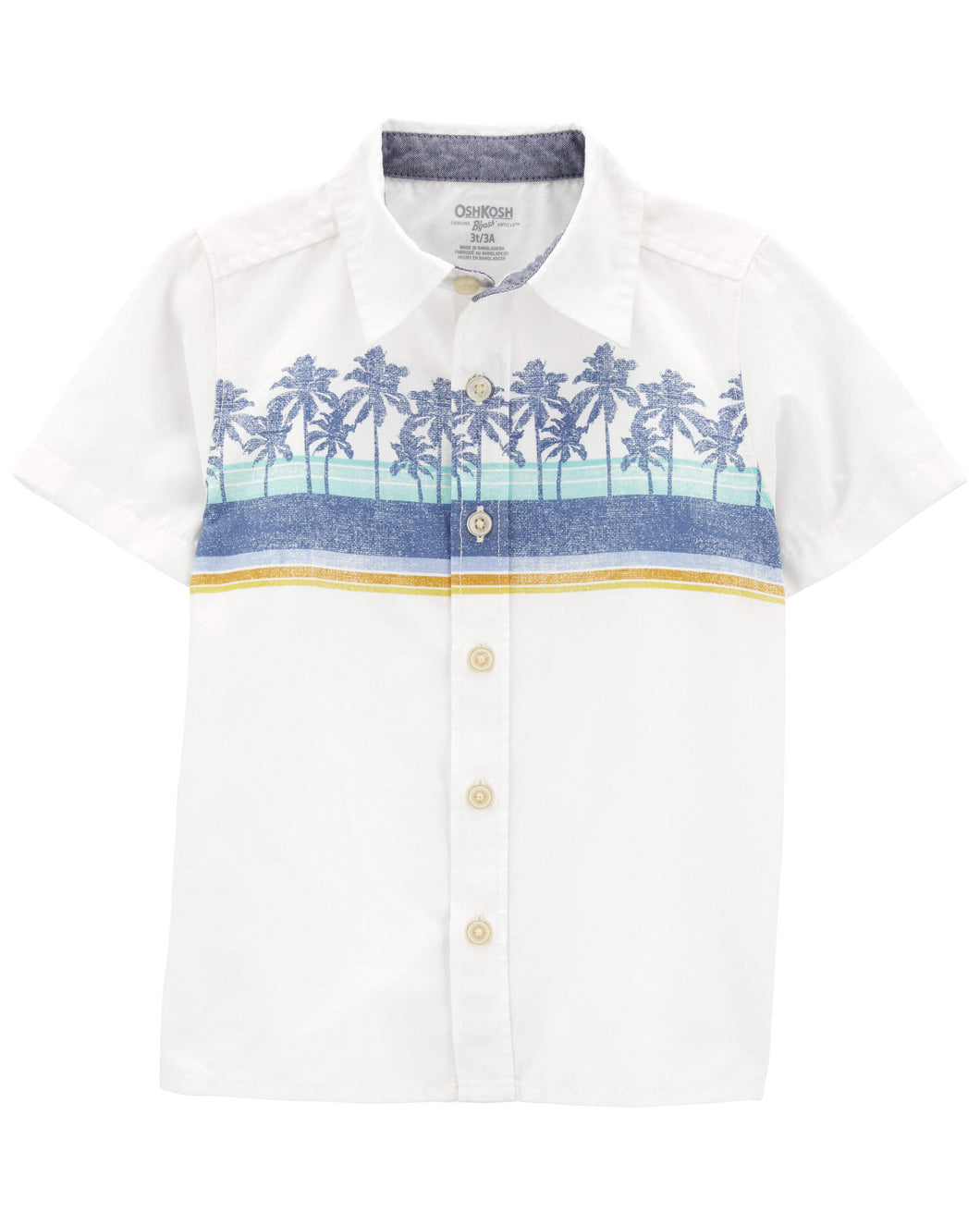 OshKosh Toddler Boy Beach Palm Trees Shirt