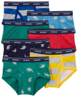 Cueca de algodão infantil Carter's 7 peças para meninos