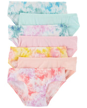 Afbeelding in Gallery-weergave laden, Carter&#39;s 7pc Kid Girl Tie-Dye Hipster Stretch Cotton Briefs
