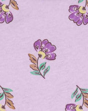 Load image into Gallery viewer, Carter&#39;s Toddler Girl Purple Floral Ruffle Floral Romper
