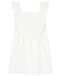 Carter's Toddler White Striped Dress