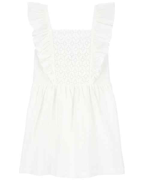 Carter's Toddler White Striped Dress