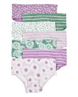 Carter's 7pc Kid Girl Purple/ Green Floral Cotton Briefs