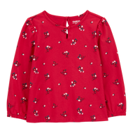 Oshkosh Toddler Girl Red Floral Top