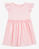OshKosh Toddler Girl Pink Flutter Pleated Dress