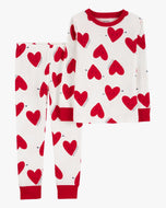 Carter's 2pc Toddler Neutral Valentine Pajama Set