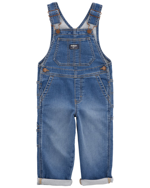 OshKosh Toddler Boy Stretch Denim Overalls