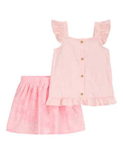Afbeelding in Gallery-weergave laden, Carter&#39;s 2pc Toddler Girl Pink Top and Skort Set
