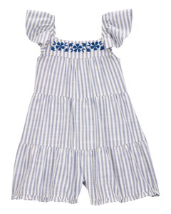 Carter's Toddler Girl Flutter Sleeve Striped Romper