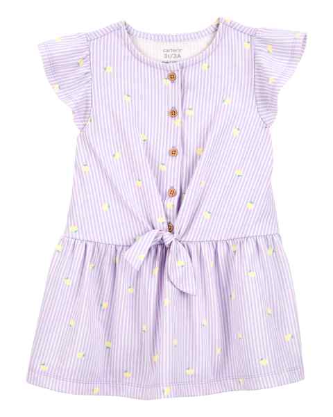 Carter's Toddler Girl Purple Lemon Dress