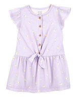 Carter's Toddler Girl Purple Lemon Dress