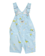 OshKosh Toddler Girl Blue Floral Shortalls