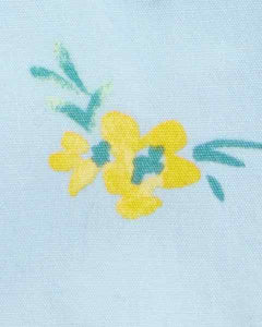 OshKosh Toddler Girl Blue Floral Shortalls