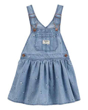 Afbeelding in Gallery-weergave laden, OshKosh Toddler Girl Floral Denim Jumper Dress (Skirtall)
