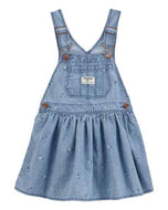 OshKosh Toddler Girl Floral Denim Jumper Dress (Skirtall)
