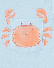 Afbeelding in Gallery-weergave laden, Carter&#39;s 2pc Toddler Boy Blue Crab Tee &amp; Orange Shorts Set
