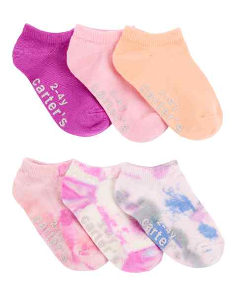 Carter's 6pk Toddler Girl No Show Socks