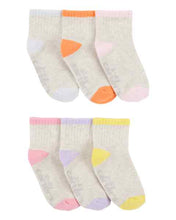 Load image into Gallery viewer, Carter&#39;s 6pk Toddler Girl Socks
