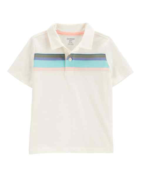 OshKosh Toddler Boy Cream Polo