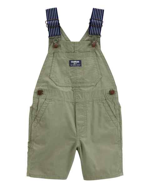 OshKosh Toddler Boy Green Shortalls