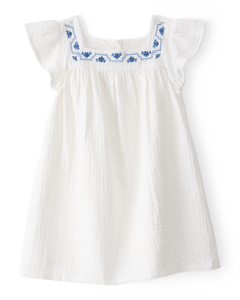Carter's Toddler Girl White Embroidered Dress