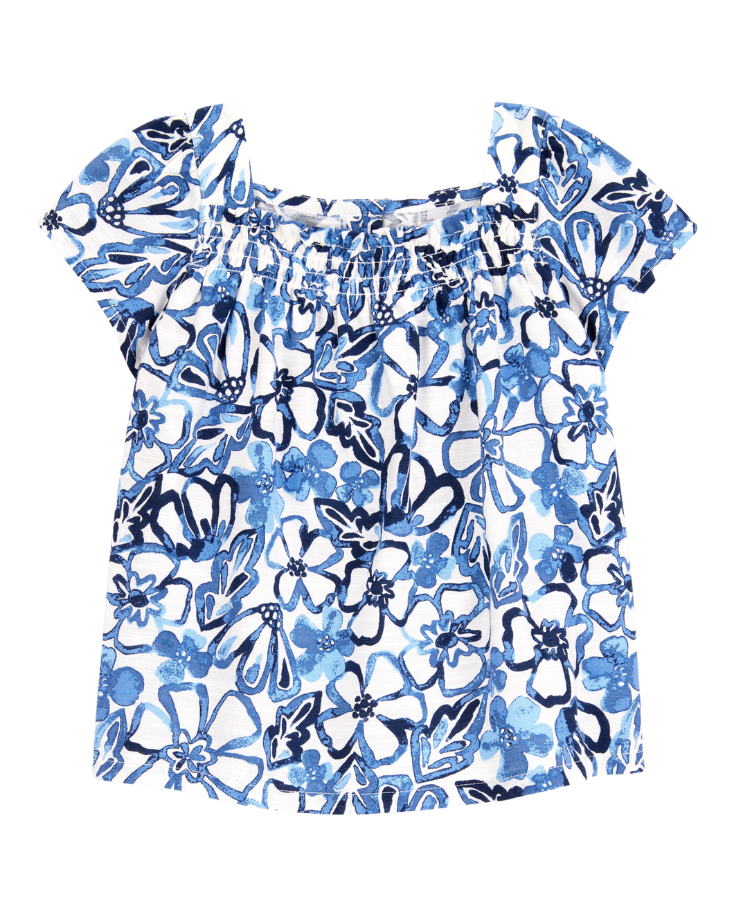 Carter's Toddler Girl Blue Floral Top
