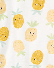 Afbeelding in Gallery-weergave laden, Carter&#39;s 4pc Toddler Girl Pineapple Fish Snug Fit Cotton Pajama Set
