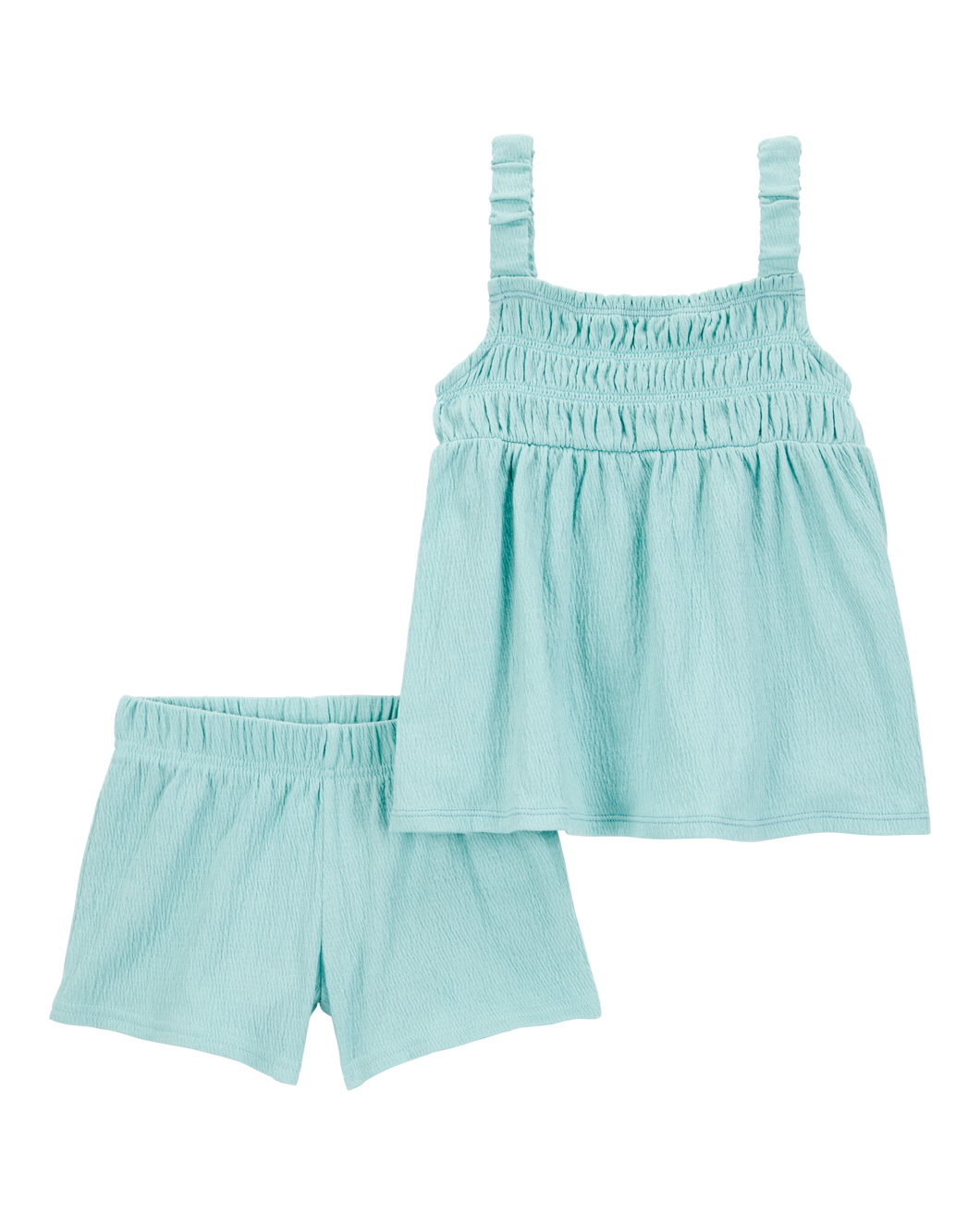 Carter's 2pc Toddler Girl Teal Top and Shorts Set