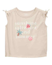 Carregar imagem no visualizador da galeria, Carter&#39;s Toddler Girl Brown Summer Top
