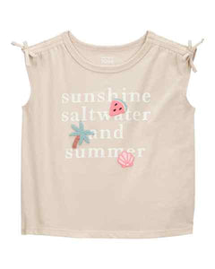 Carter's Toddler Girl Brown Summer Top