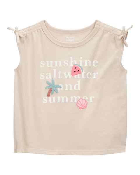 Carter's Toddler Girl Brown Summer Top