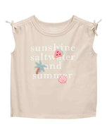 Carter's Toddler Girl Brown Summer Top