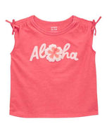 Carter's Toddler Girl Orange Aloha Top