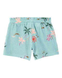 Carter's Toddler Girl Blue Beach Vibes Shorts