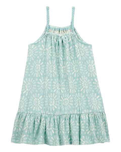 Carter's Toddler Girl Floral Crinkle Jersey Dress