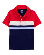 OshKosh Toddler Boy Red/ Navy Polo