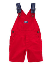 Afbeelding in Gallery-weergave laden, OshKosh Toddler Boy Red Shortalls
