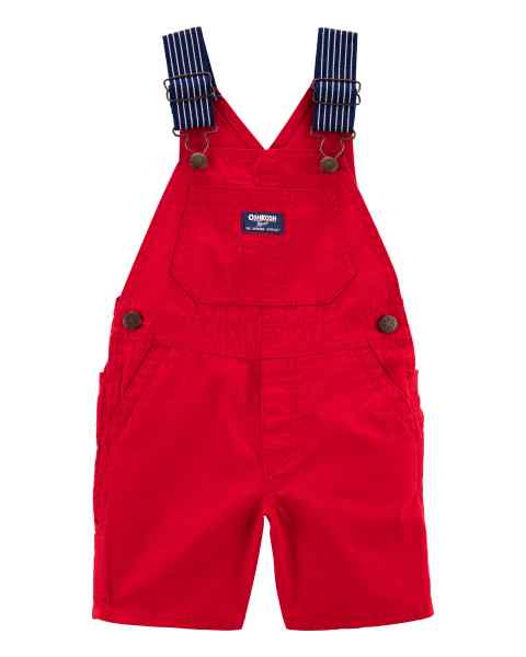 OshKosh Toddler Boy Red Shortalls