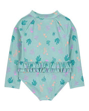 Afbeelding in Gallery-weergave laden, Carter&#39;s 1pc Toddler Girl Aquatic Rashguard Swimsuit
