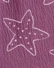 Afbeelding in Gallery-weergave laden, Carter&#39;s Toddler Girl Purple Starfish Print Romper
