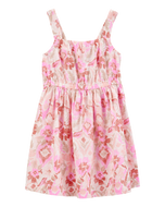 OshKosh Toddler Girl Pink Floral Straps Dress