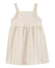 Carregar imagem no visualizador da galeria, OshKosh Toddler Girl Ivory Striped Dress
