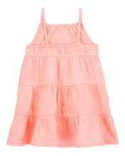 Carregar imagem no visualizador da galeria, OshKosh Toddler Girl Peach Straps Dress
