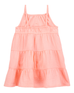 OshKosh Toddler Girl Peach Straps Dress