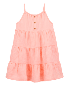 OshKosh Toddler Girl Peach Straps Dress