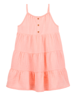 OshKosh Toddler Girl Peach Straps Dress