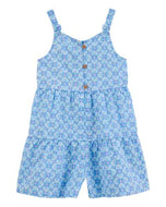 OshKosh Toddler Girl Blue Sea Shells Romper