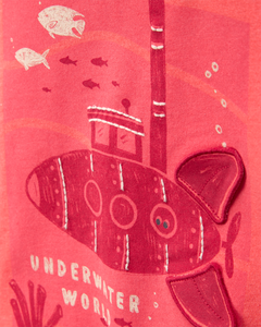 Carter's Toddler Boy Coral Submarine Tee
