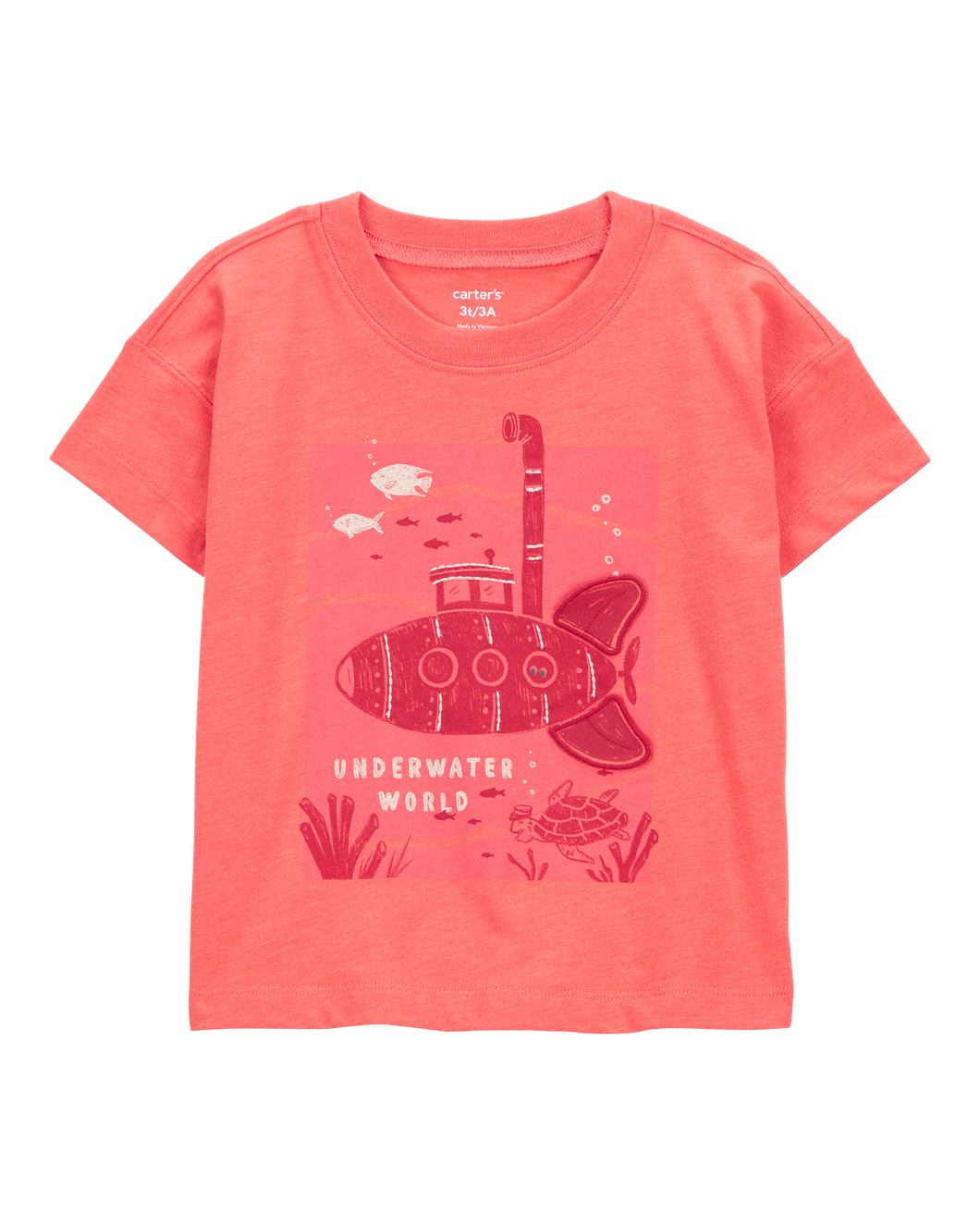 Carter's Toddler Boy Coral Submarine Tee