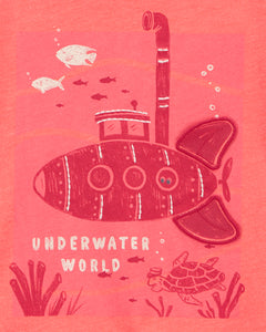 Carter's Toddler Boy Coral Submarine Tee